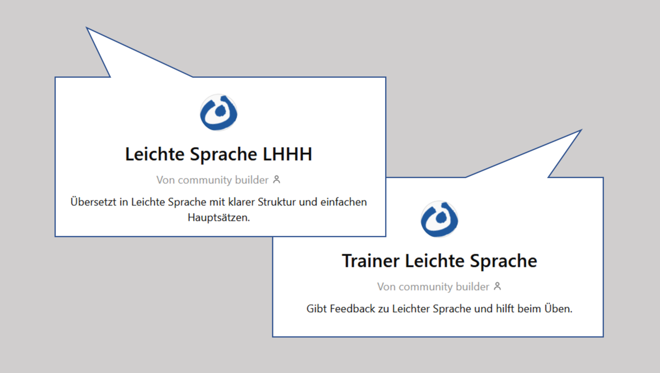 Custom GPTs: Unser Duo zum Leichte Sprache Üben